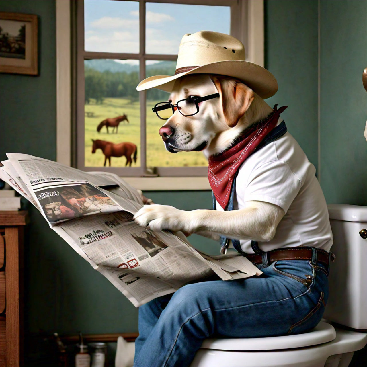 Alberta Dog Canvas Print