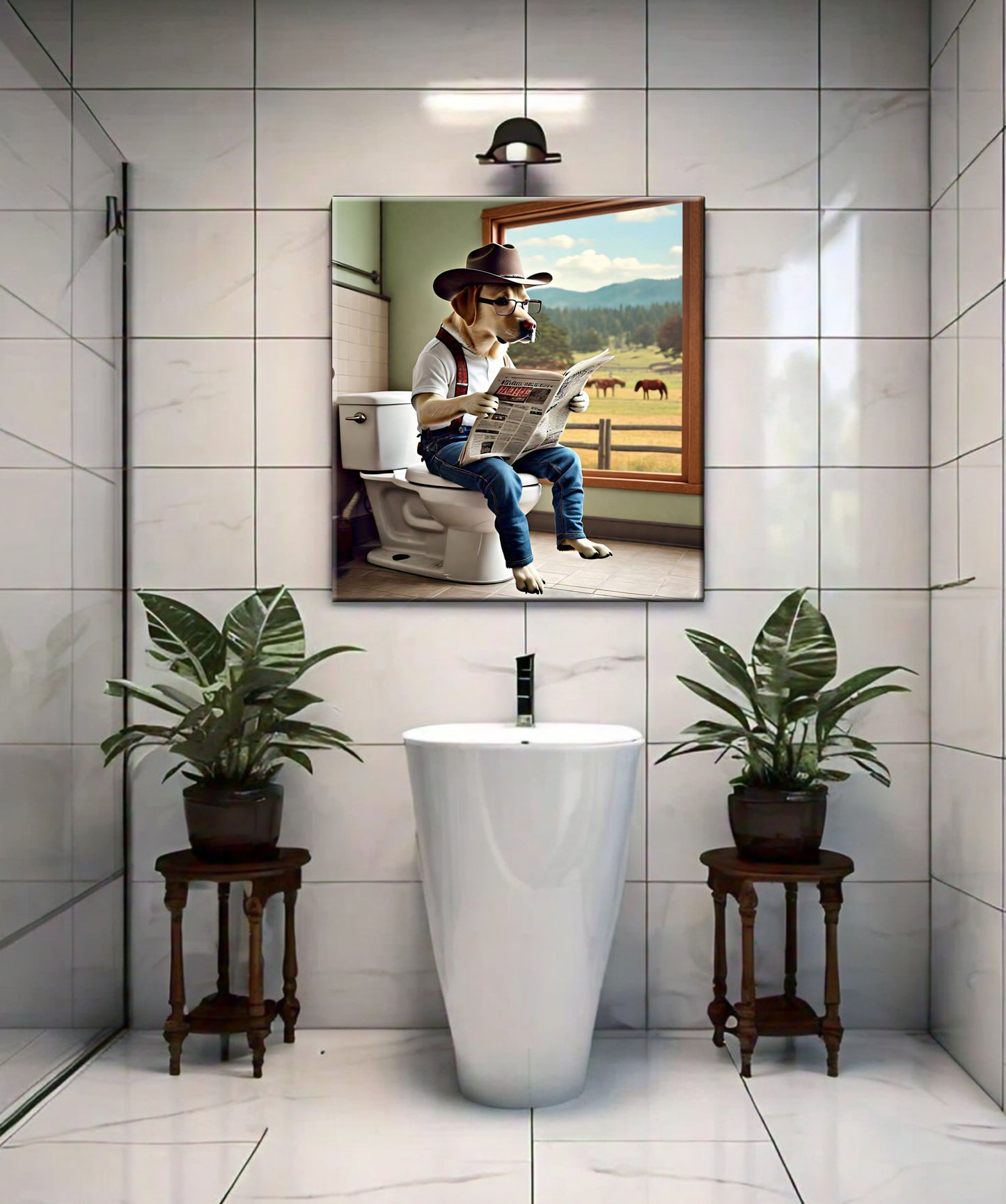 Alberta Dog Canvas Print