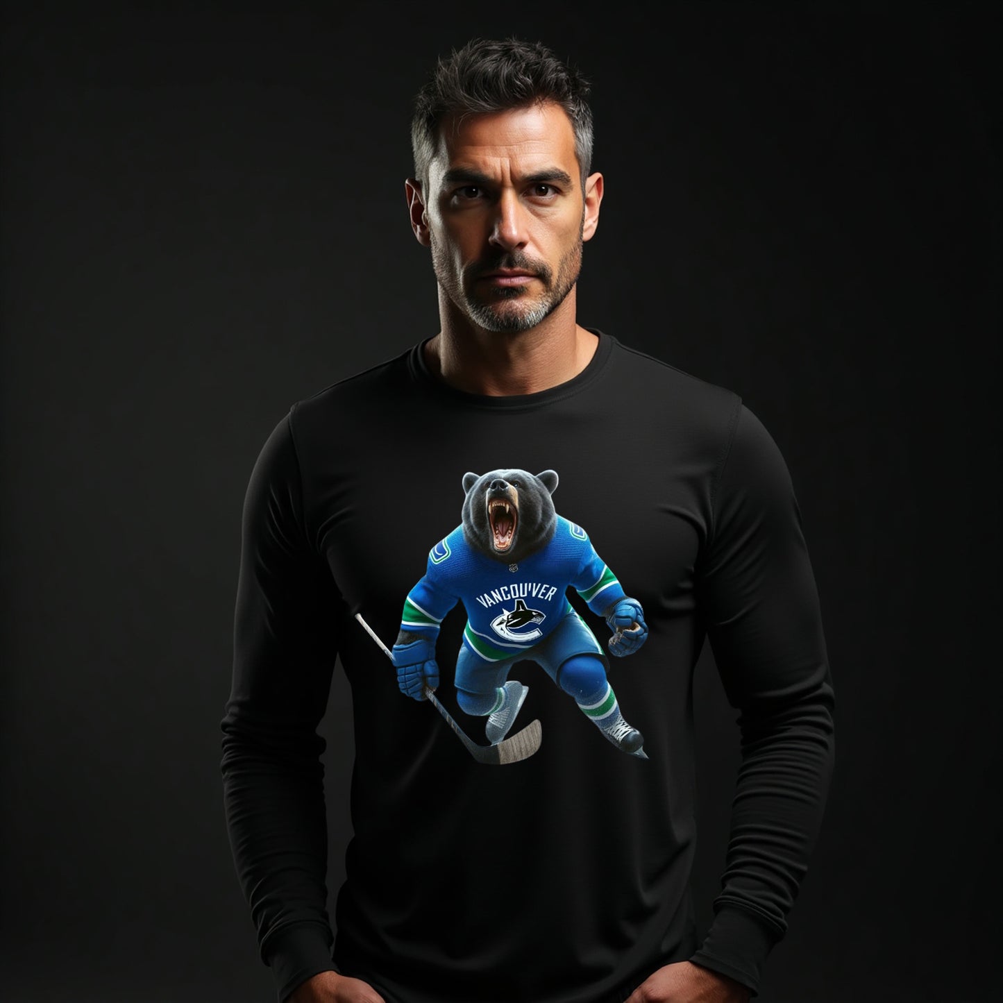 Vancouver Canucks, "The Canuck Claws" Long Sleeve T Shirt
