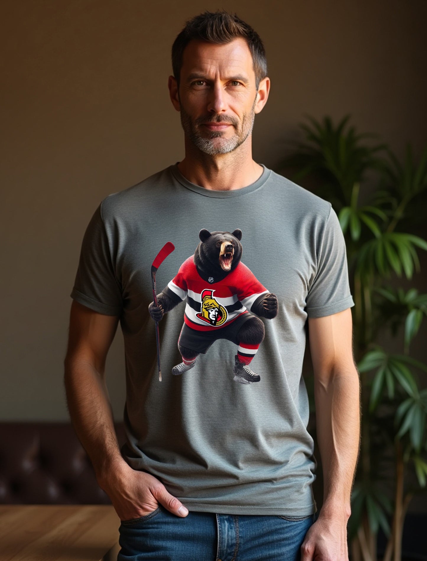 Ottawa Senators "Parliament Bear" T Shirt