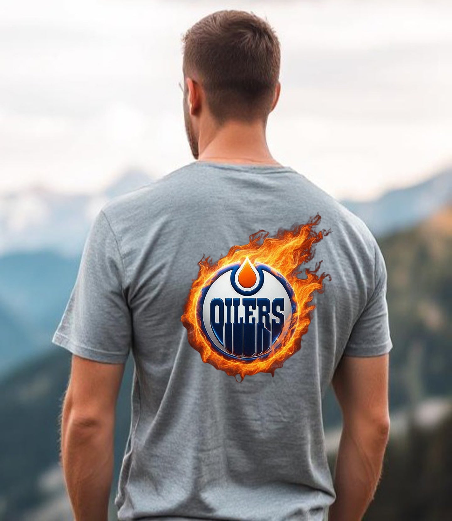 Edmonton Oilers, "Flames of the North" T Shirt