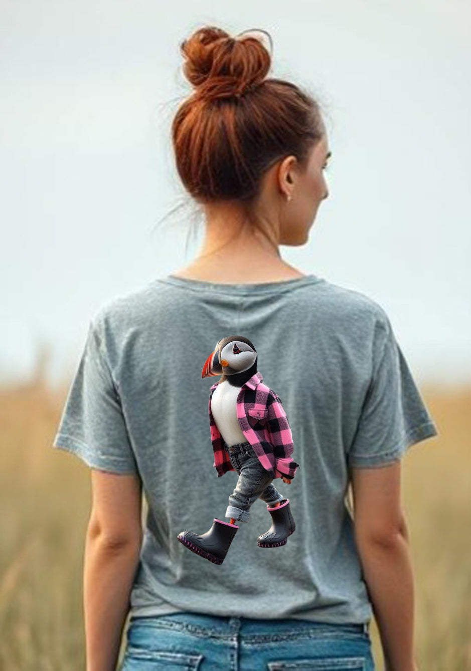 Ladies Pudden V Neck T Shirt