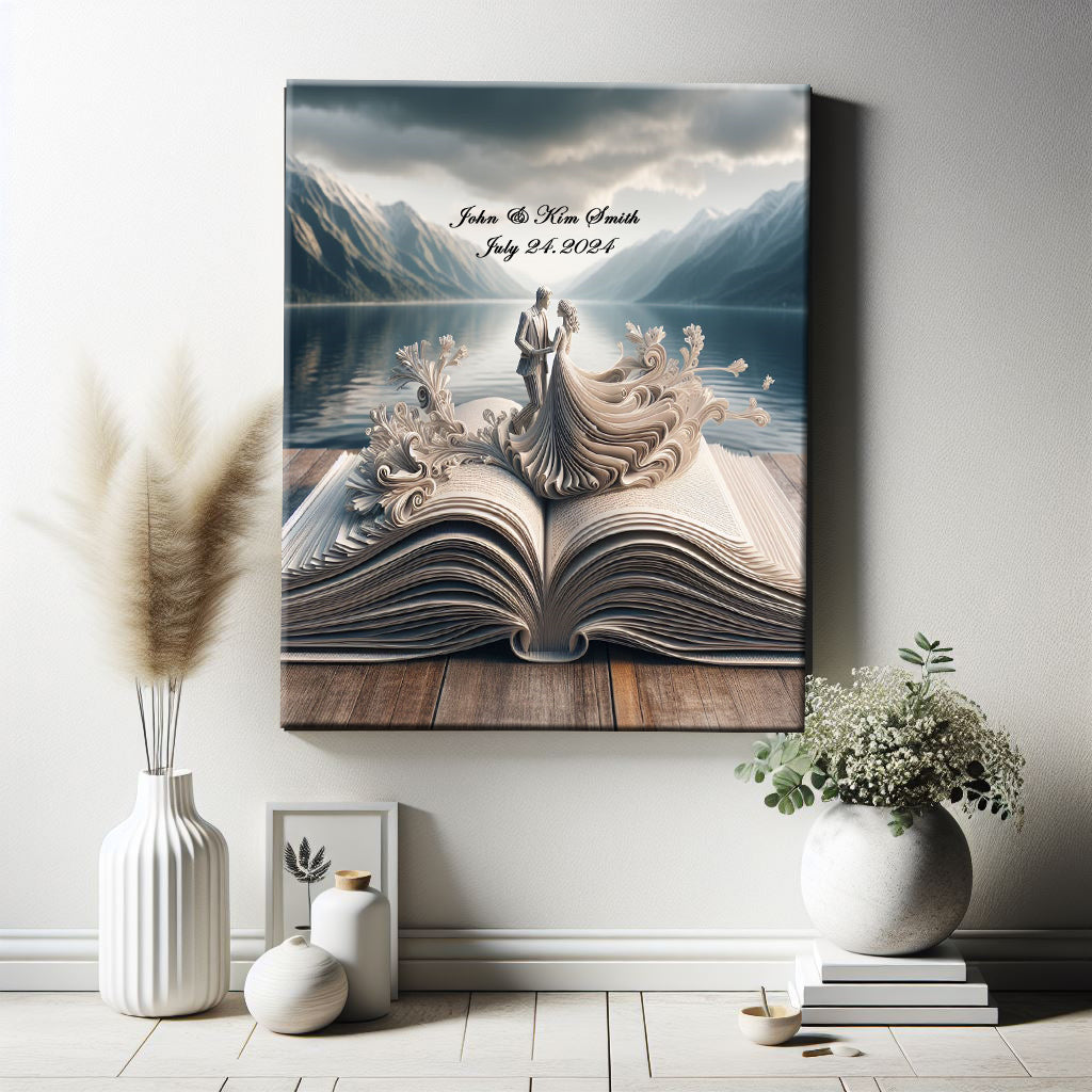 Alberta Wedding On Canvas
