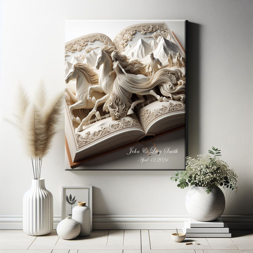 Alberta Wedding On Canvas