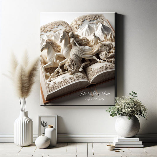 Alberta Wedding On Canvas