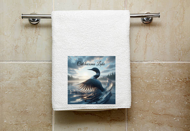 Catchacoma Lake Loon Towel