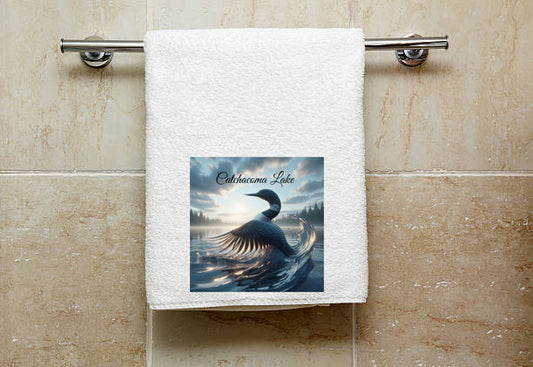 Catchacoma Lake Loon Towel