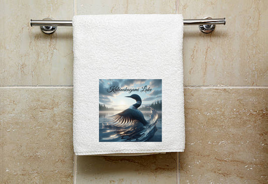 Kabinakagami Lake Loon Towel