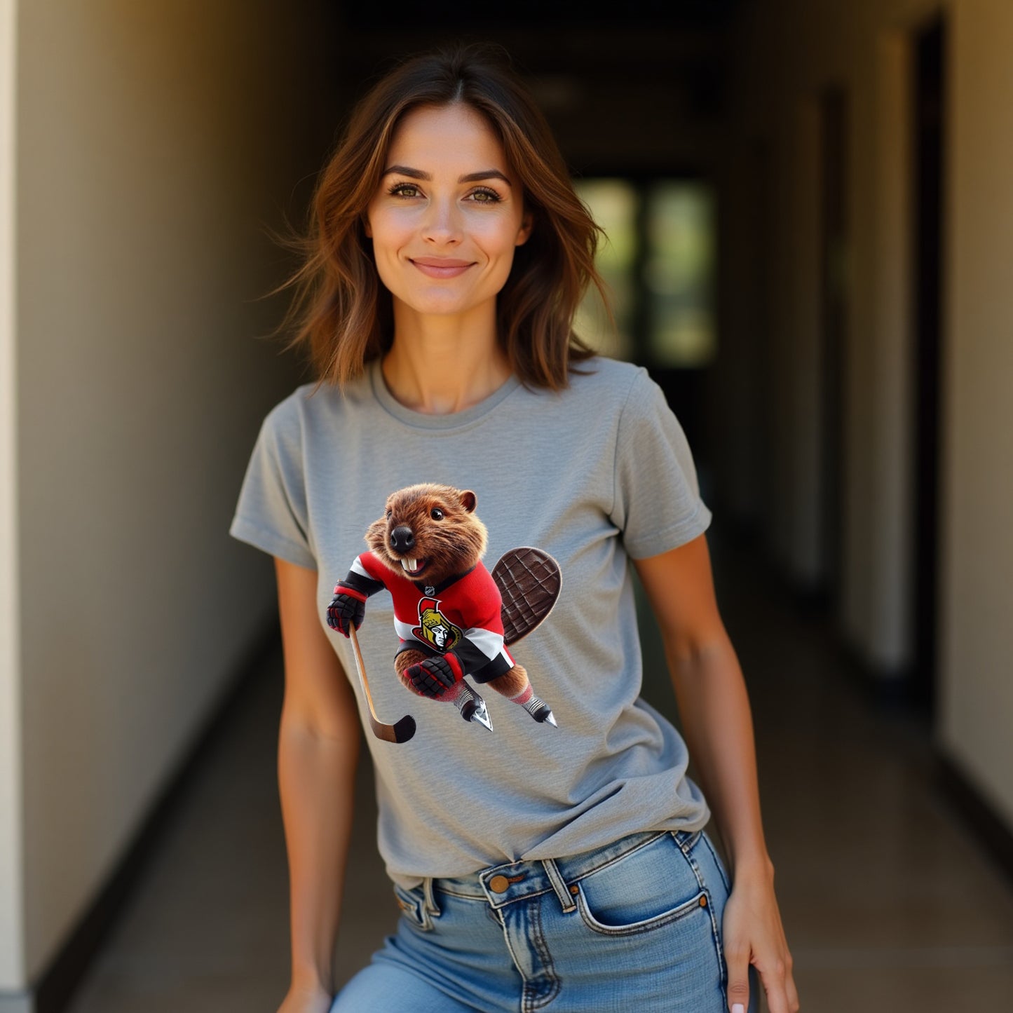 Ottawa Senators, Ladies, "Senate Beaver" T Shirt
