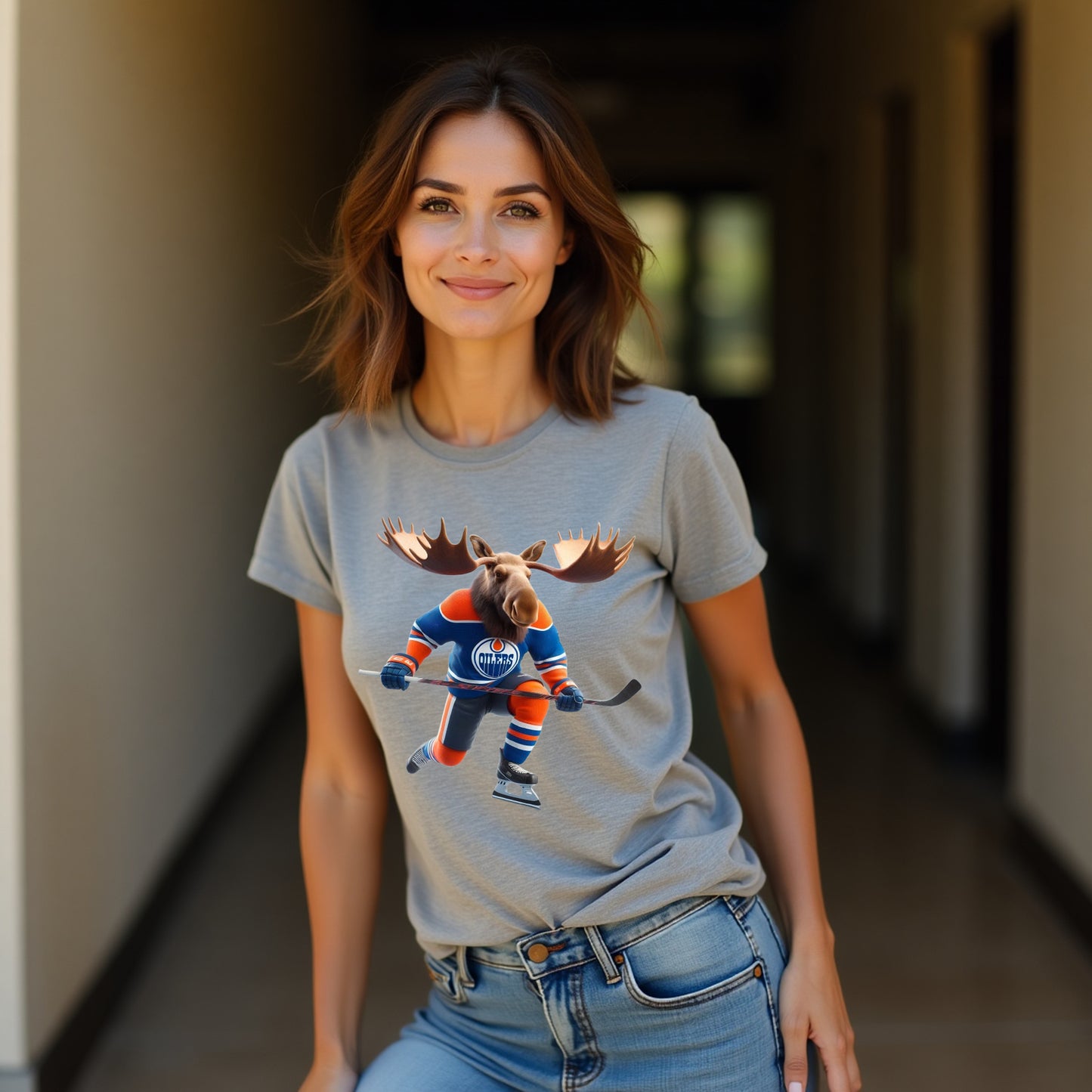 Edmonton Oilers, Ladies, "Northern Stampede" T Shirt