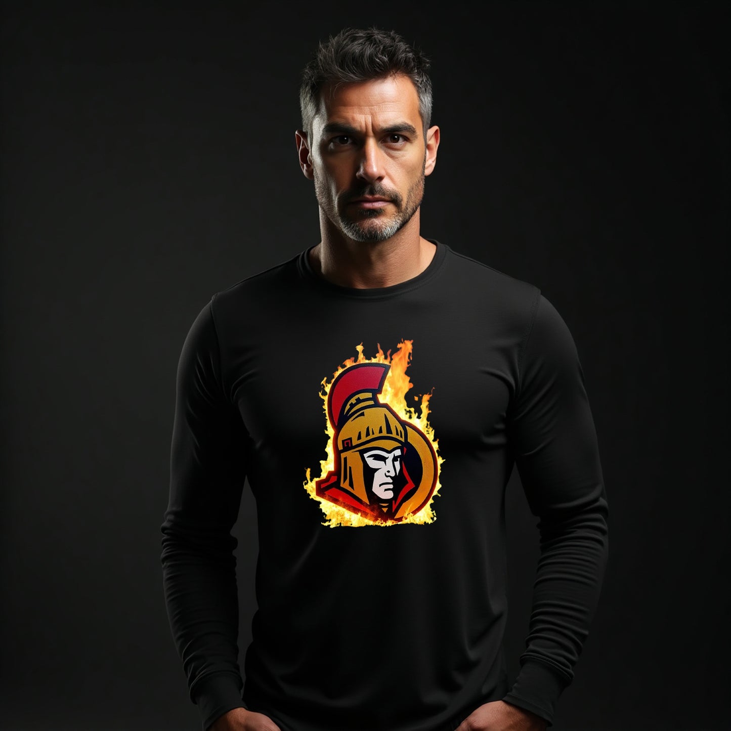 Ottawa Senators, "Capital Flames" Long Sleeve T Shirt