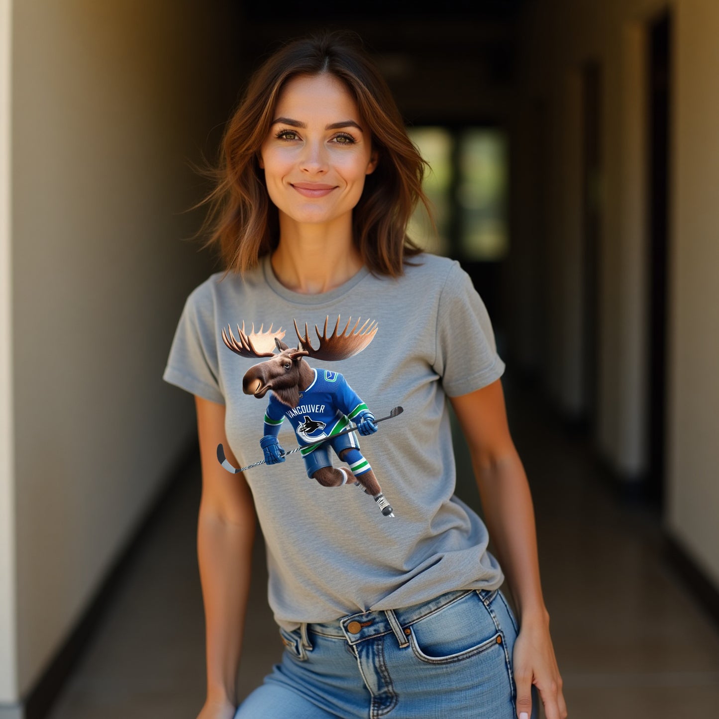Vancouver Canucks, Ladies, "Big Buck Canuck" T Shirt