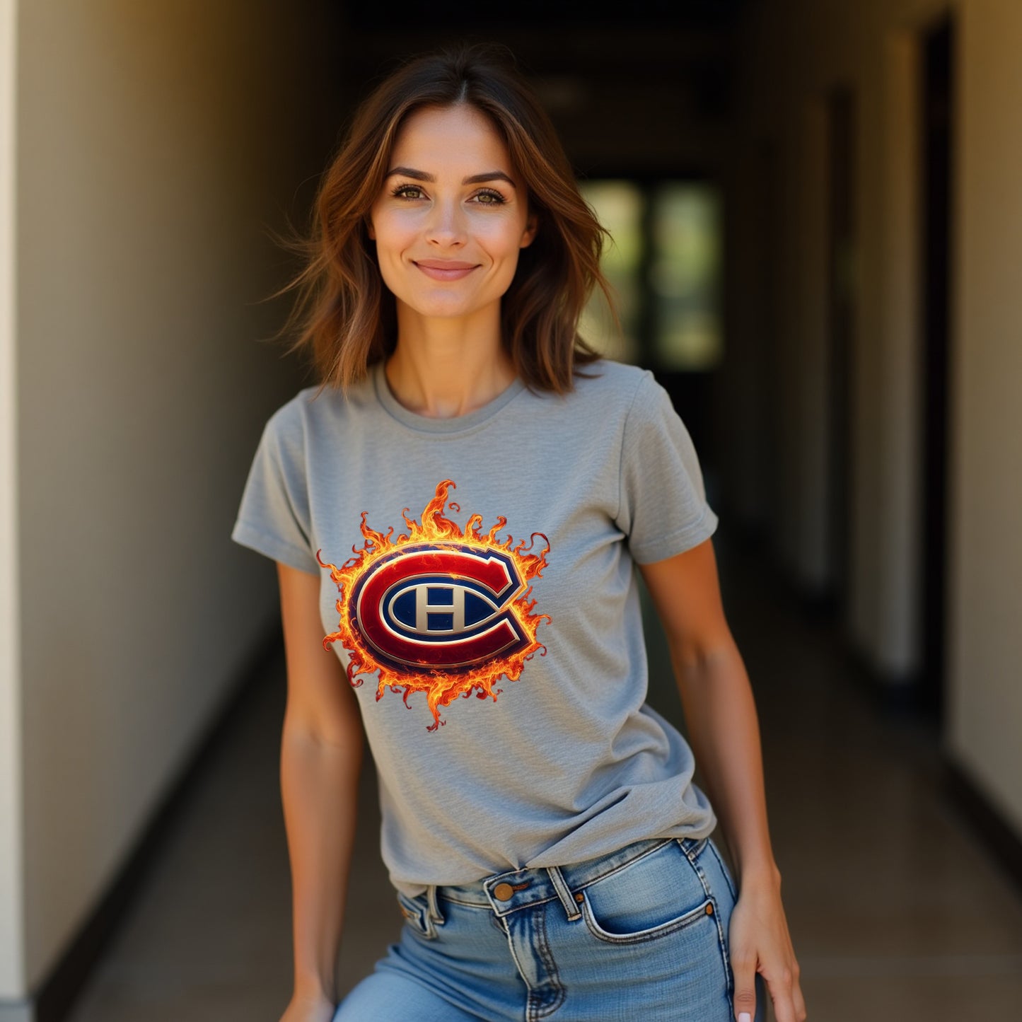 Montreal Canadiens, Ladies, "Molson Blaze" T Shirt
