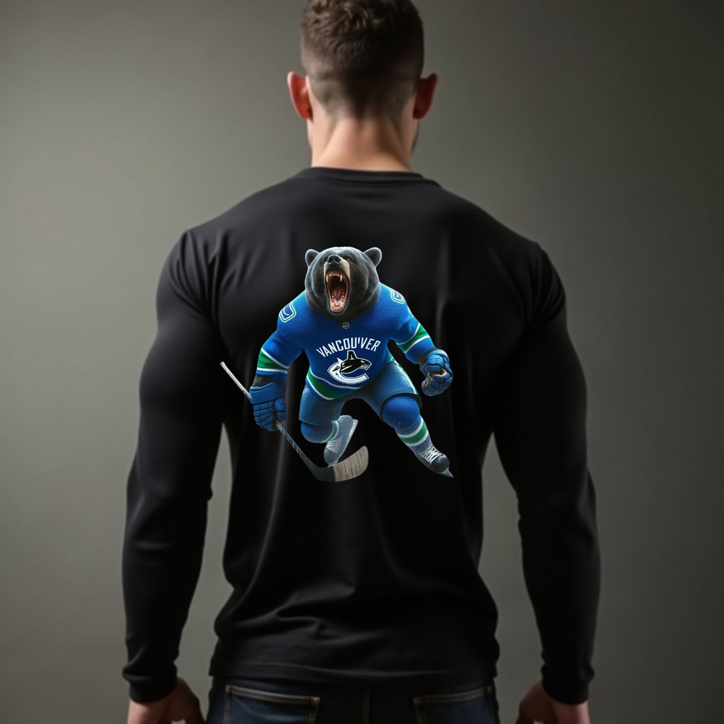 Vancouver Canucks, "The Canuck Claws" Long Sleeve T Shirt