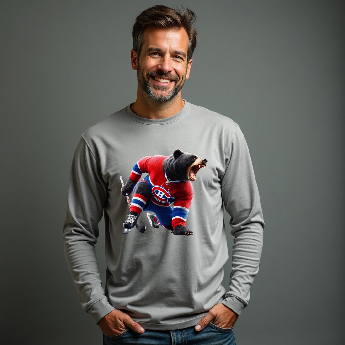 Montreal Canadiens, "The Canadiens Claw" Long Sleeve T Shirt