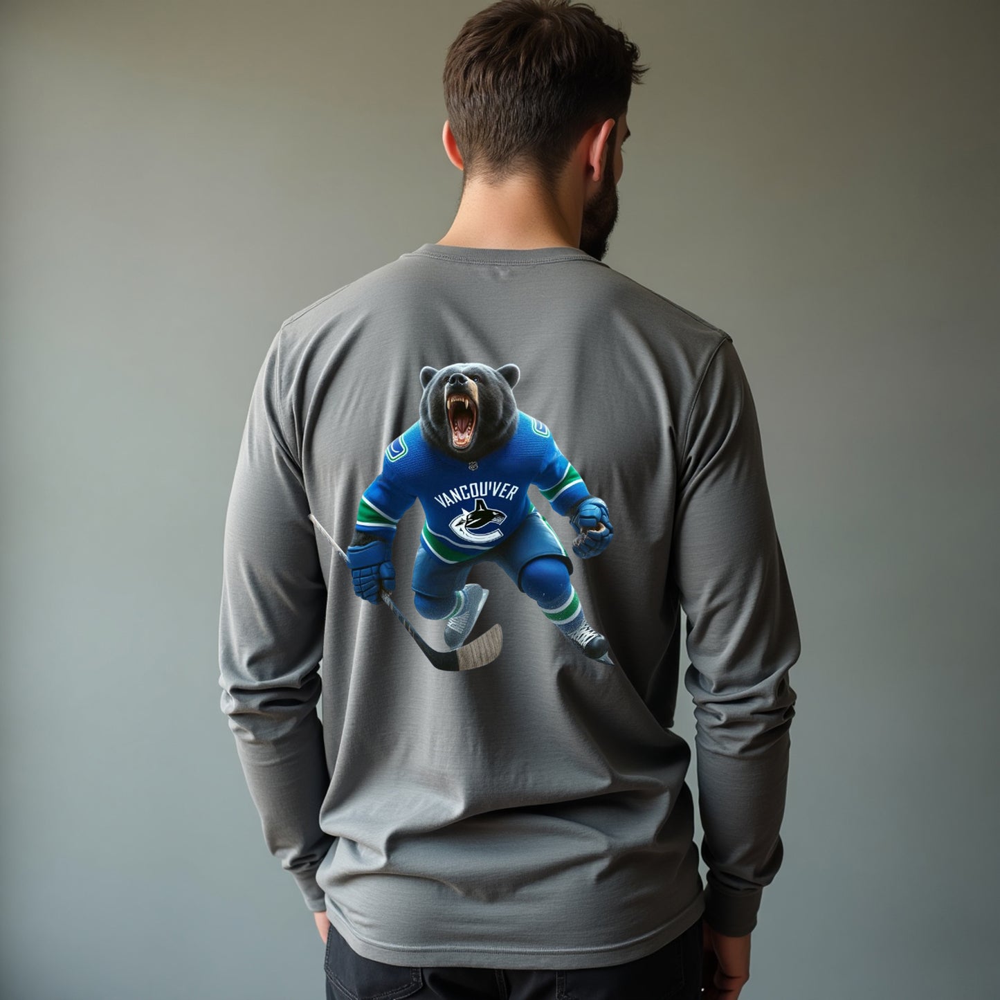 Vancouver Canucks, "The Canuck Claws" Long Sleeve T Shirt
