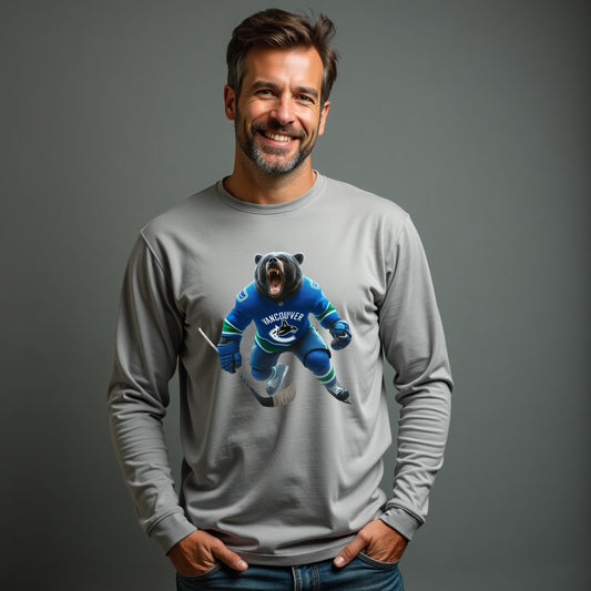 Vancouver Canucks, "The Canuck Claws" Long Sleeve T Shirt