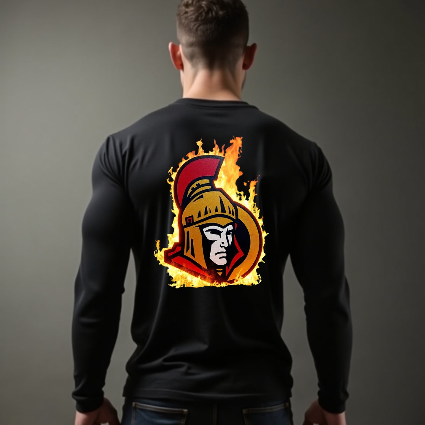 Ottawa Senators, "Capital Flames" Long Sleeve T Shirt