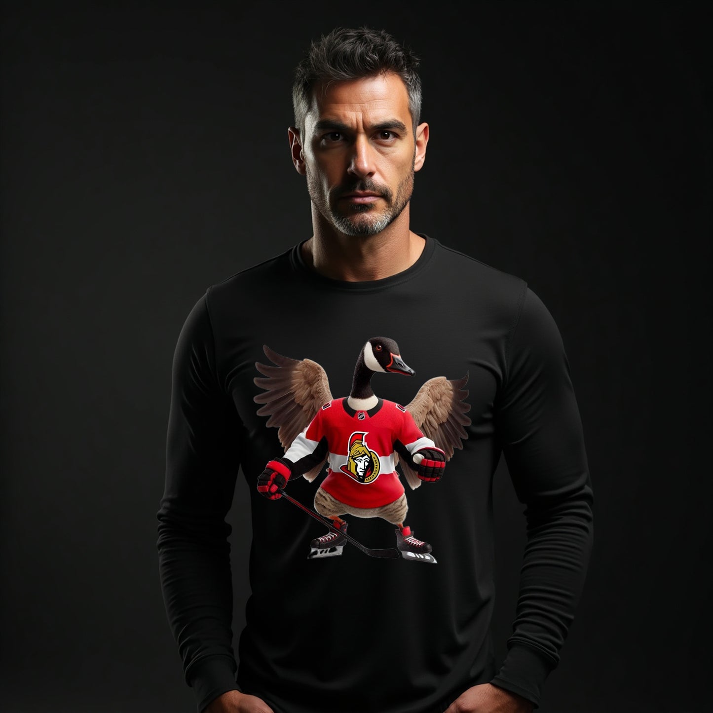 Ottawa Senators, "Ottawa Waddler" Long Sleeve T Shirt