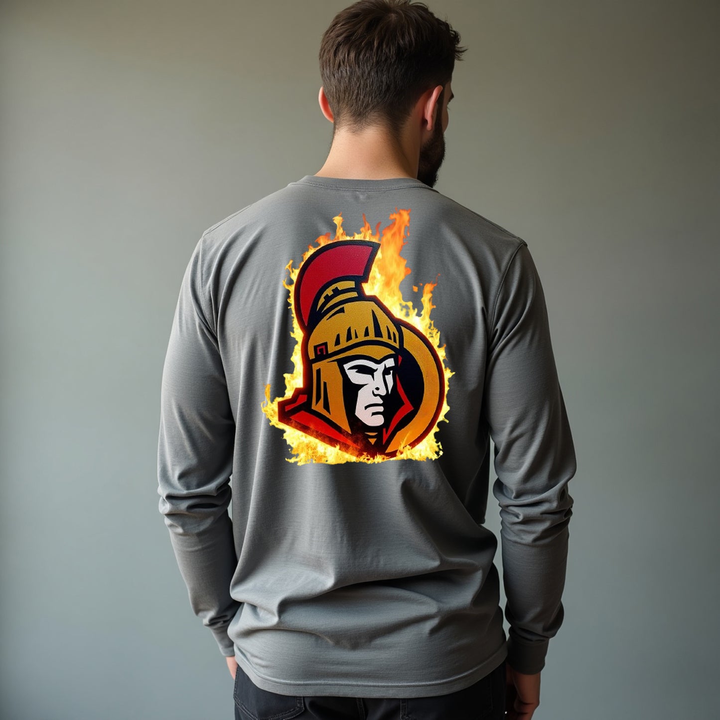 Ottawa Senators, "Capital Flames" Long Sleeve T Shirt