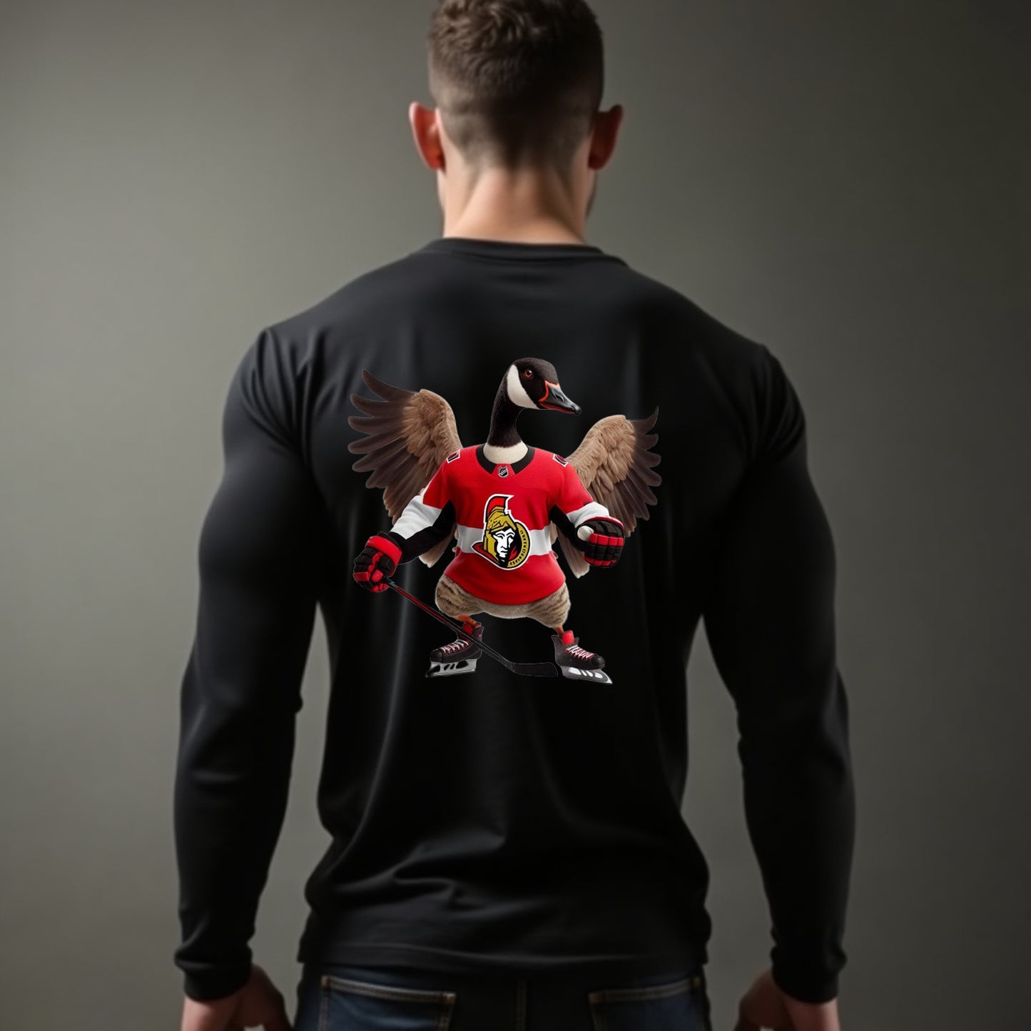 Ottawa Senators, "Ottawa Waddler" Long Sleeve T Shirt