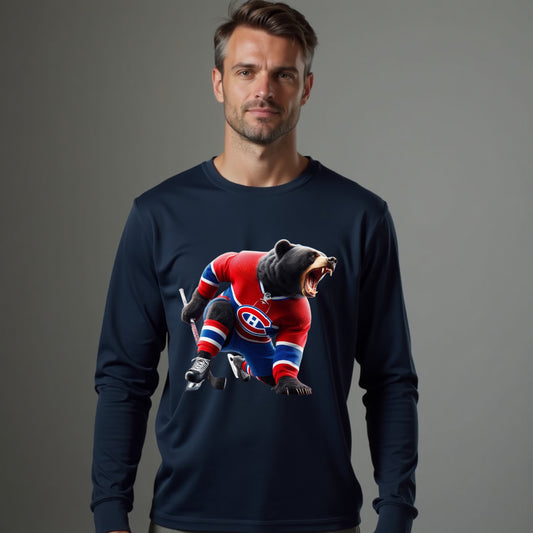 Montreal Canadiens, "The Canadiens Claw" Long Sleeve T Shirt