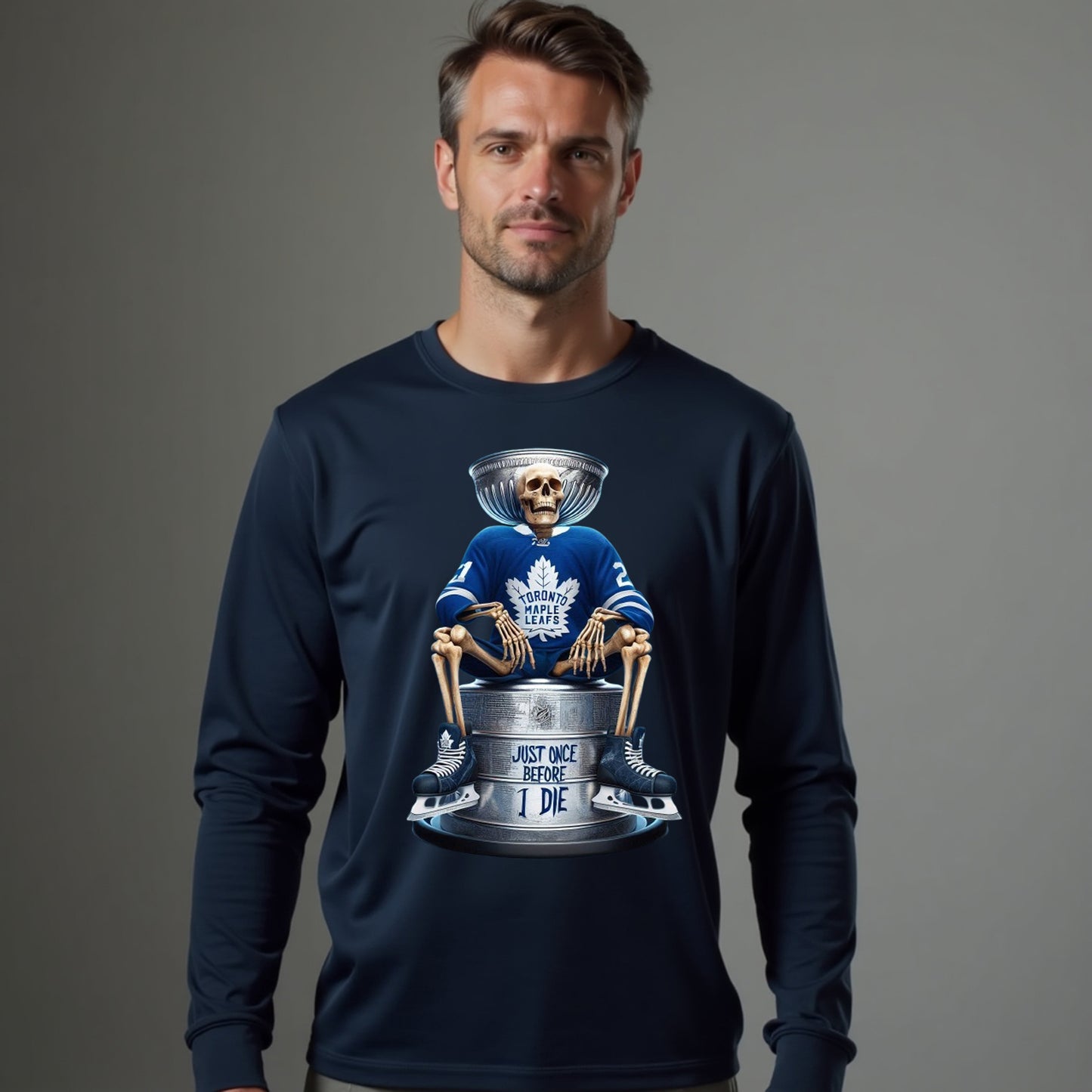 Toronto Maple Leafs, Just Once Before I Die Long Sleeve T Shirt