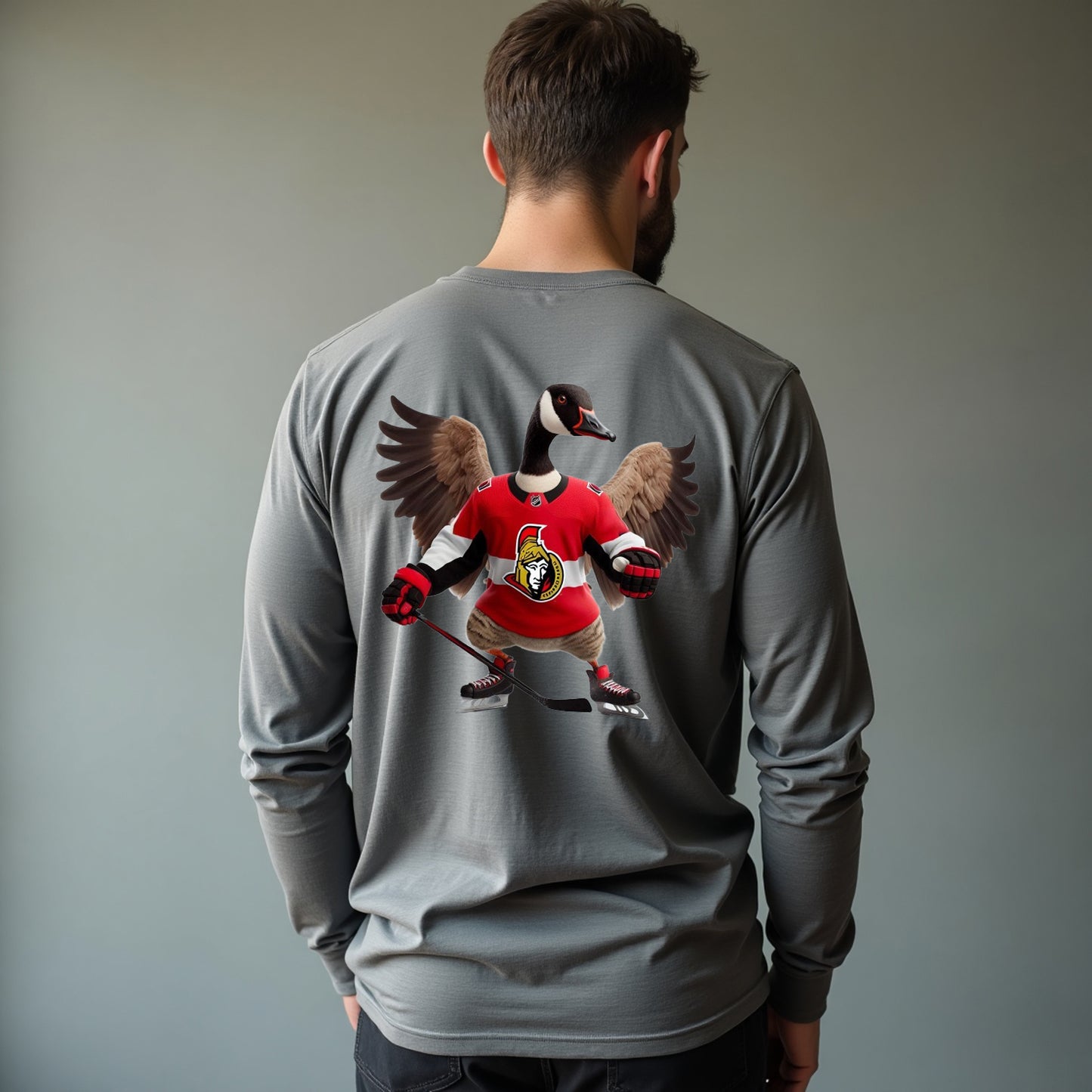 Ottawa Senators, "Ottawa Waddler" Long Sleeve T Shirt