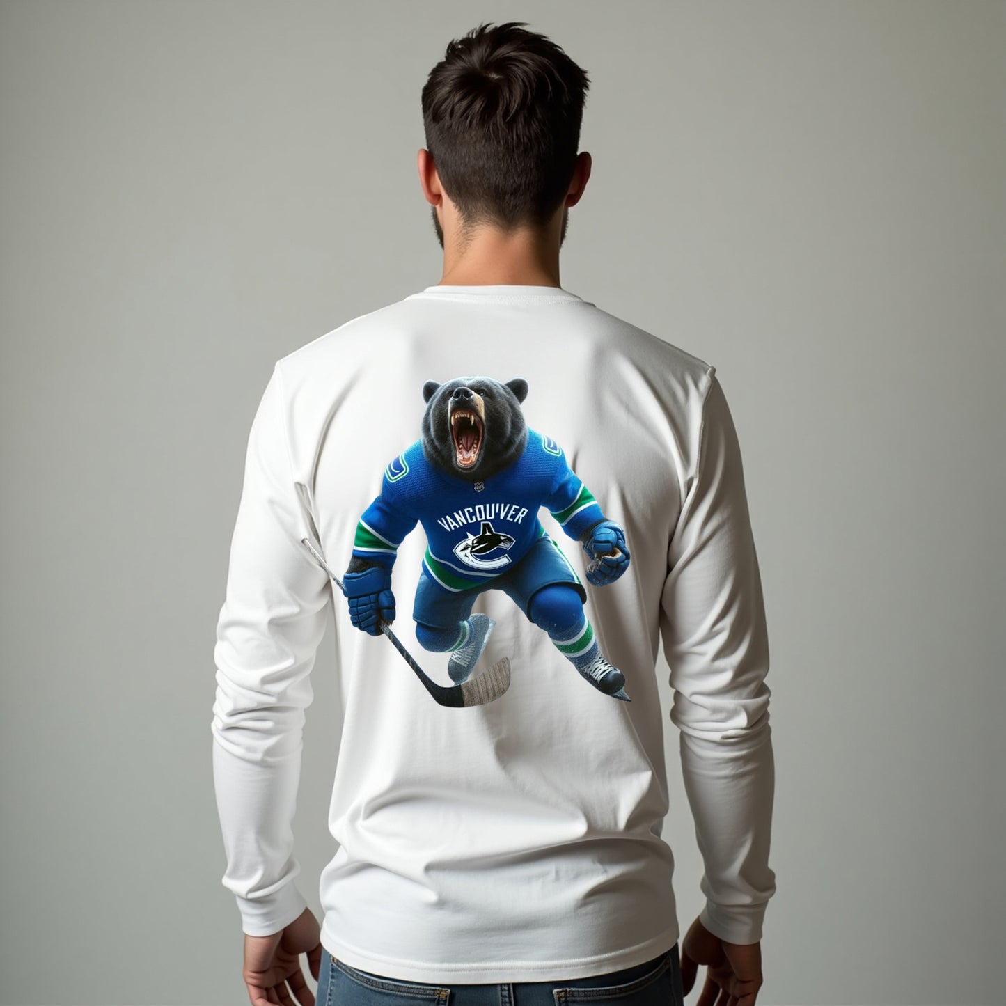 Vancouver Canucks, "The Canuck Claws" Long Sleeve T Shirt