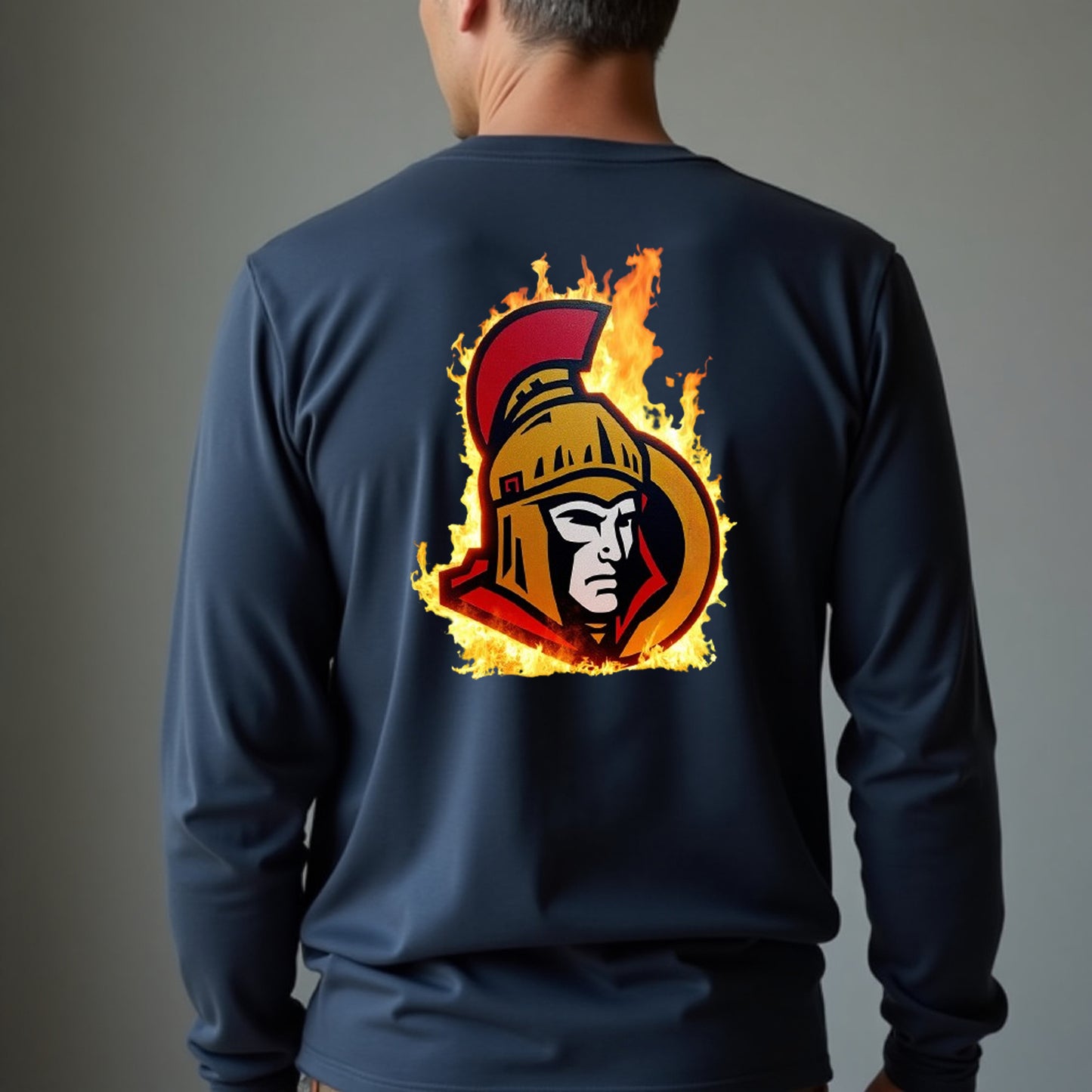 Ottawa Senators, "Capital Flames" Long Sleeve T Shirt