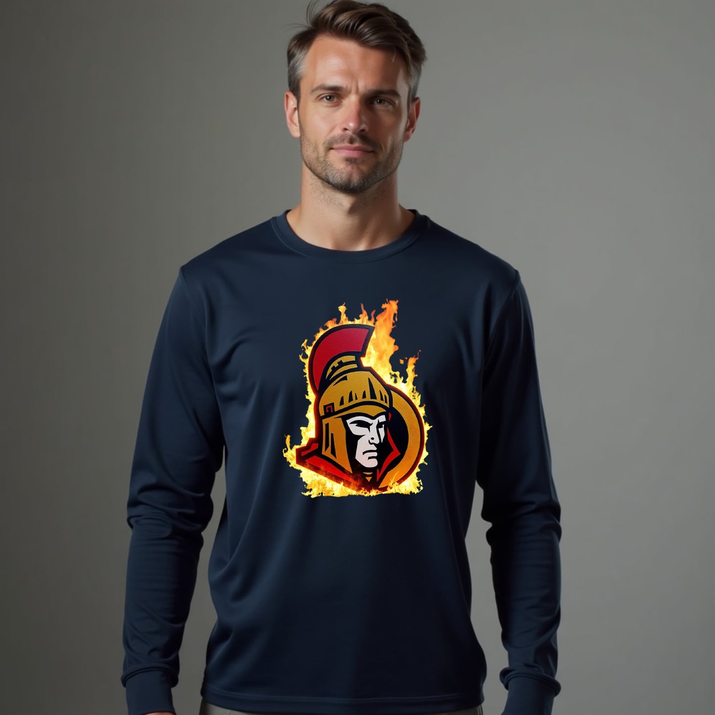 Ottawa Senators, "Capital Flames" Long Sleeve T Shirt