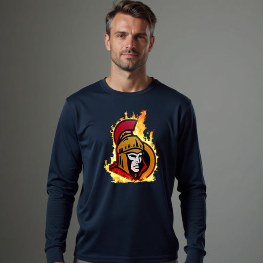 Ottawa Senators, "Capital Flames" Long Sleeve T Shirt