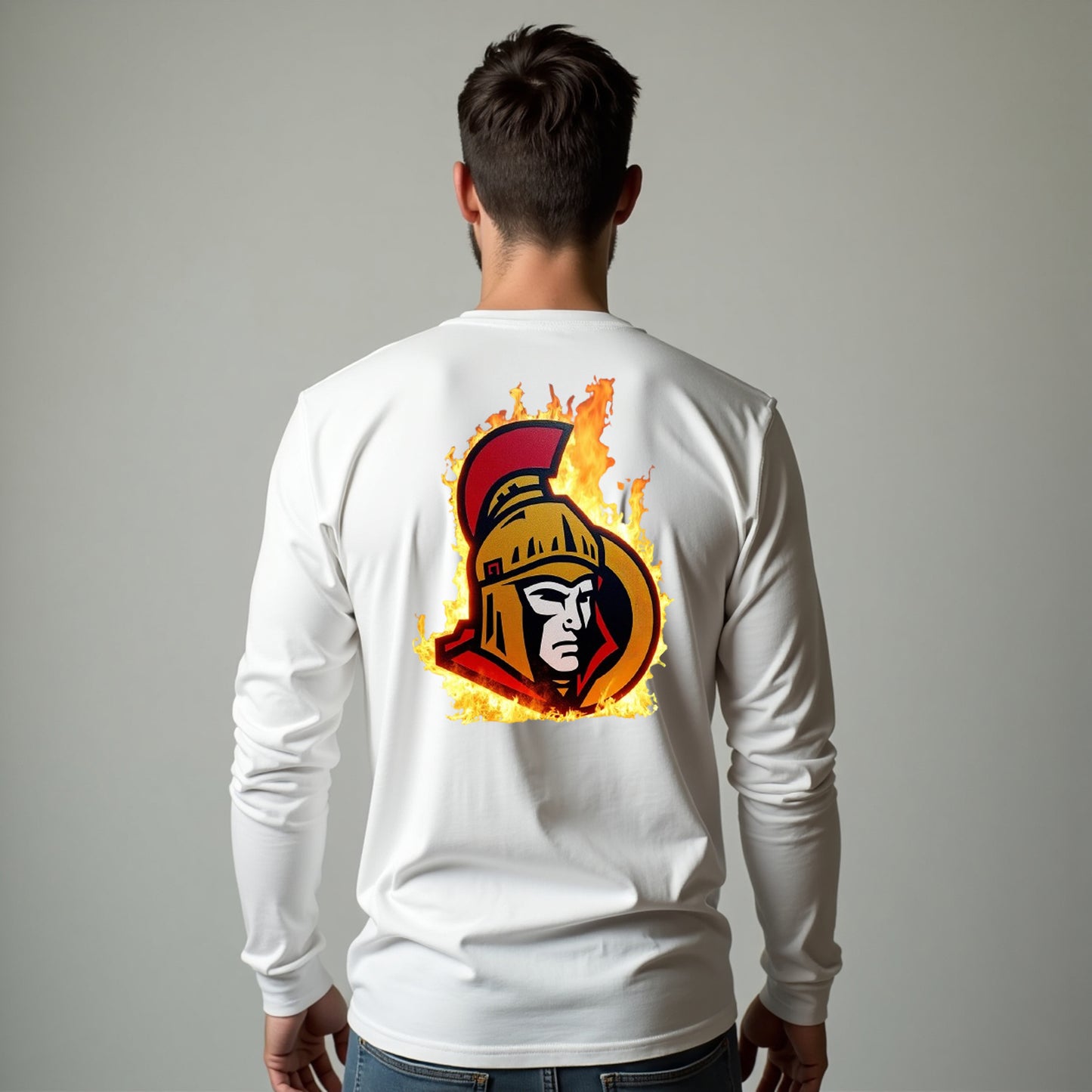 Ottawa Senators, "Capital Flames" Long Sleeve T Shirt