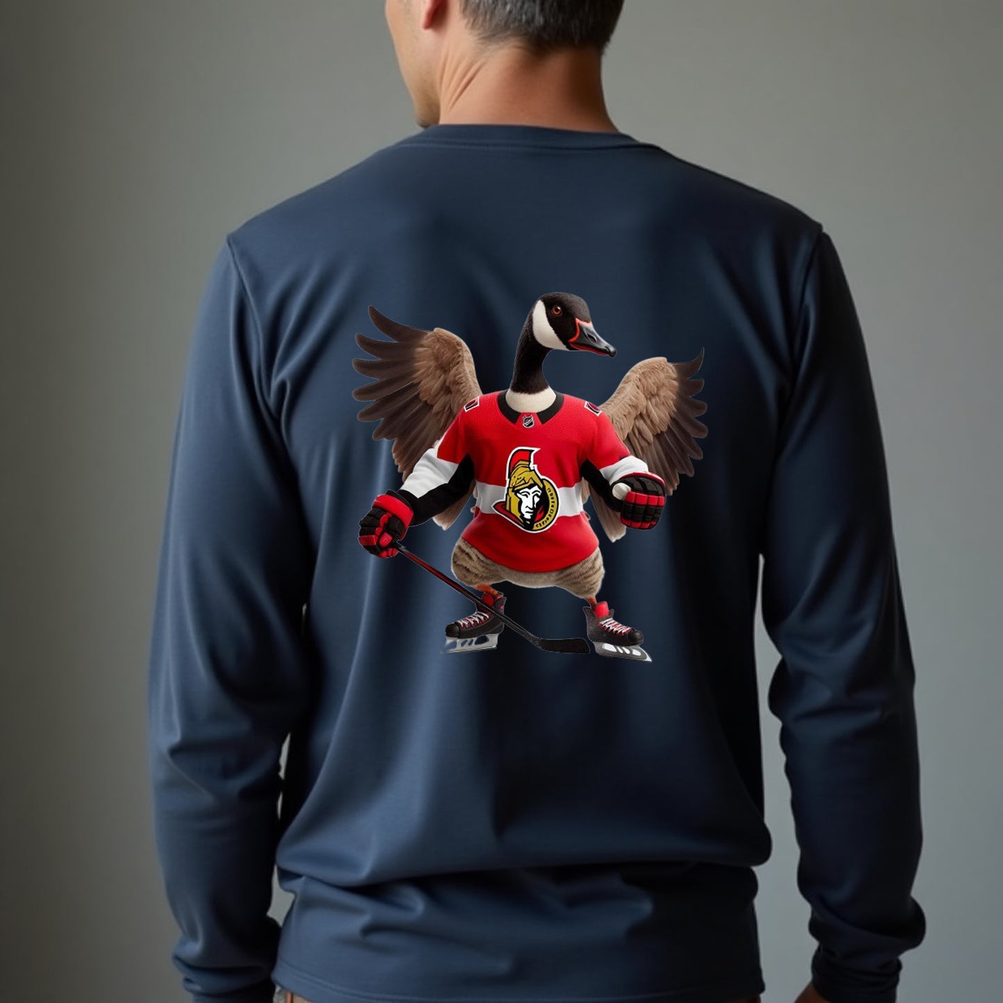 Ottawa Senators, "Ottawa Waddler" Long Sleeve T Shirt