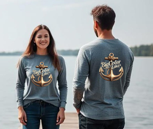 Big Cedar Lake Unisex Long Sleeve Dtf T Shirt