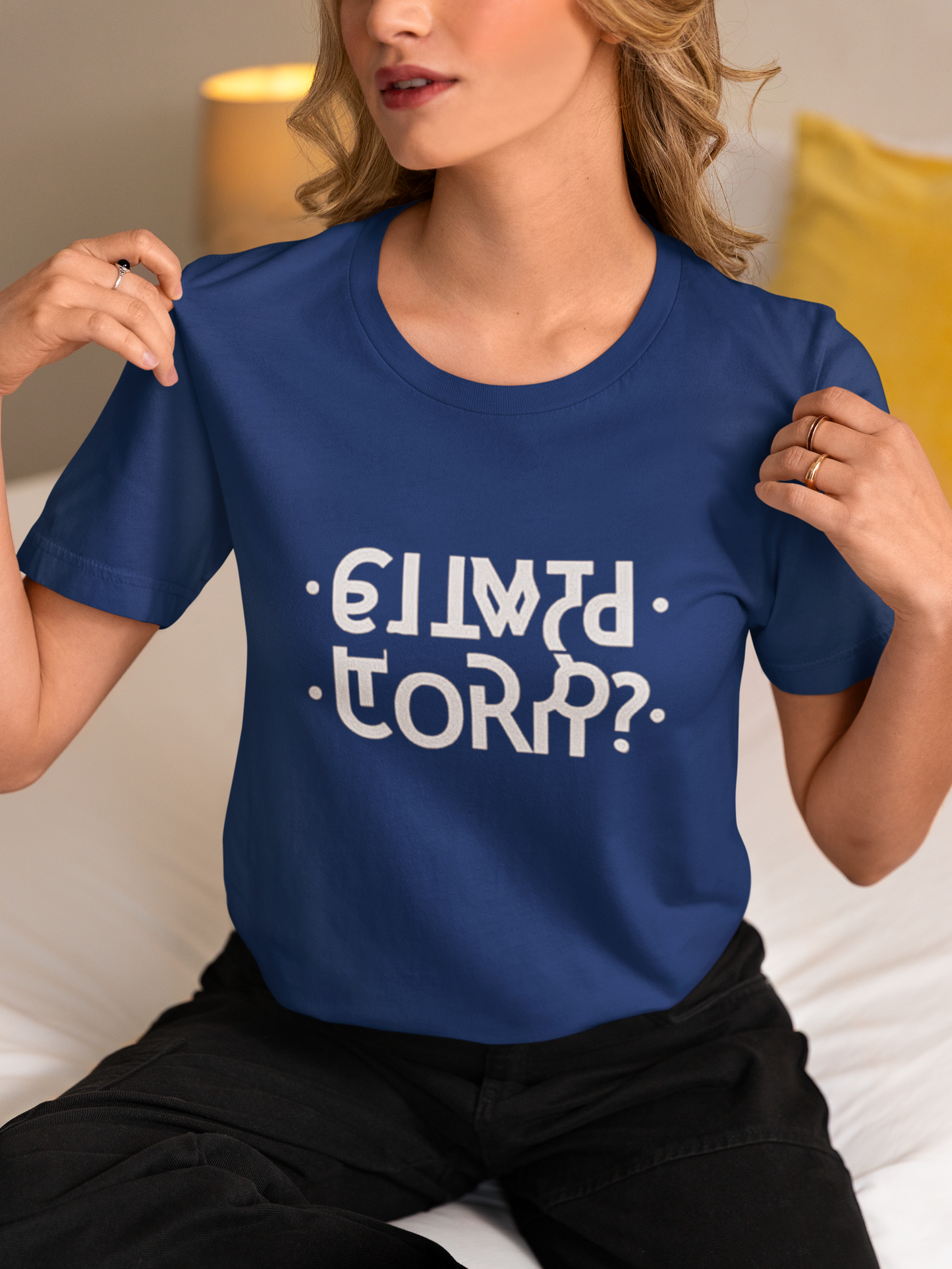 Fold up T shirt hidden message: CUNT