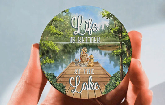 Life Is Better At The Lake Coasters