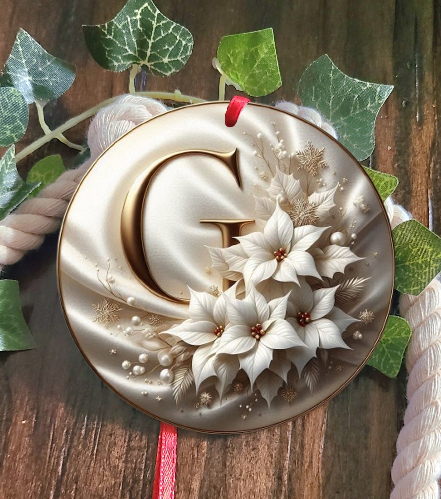 Monogram Tree Ornament