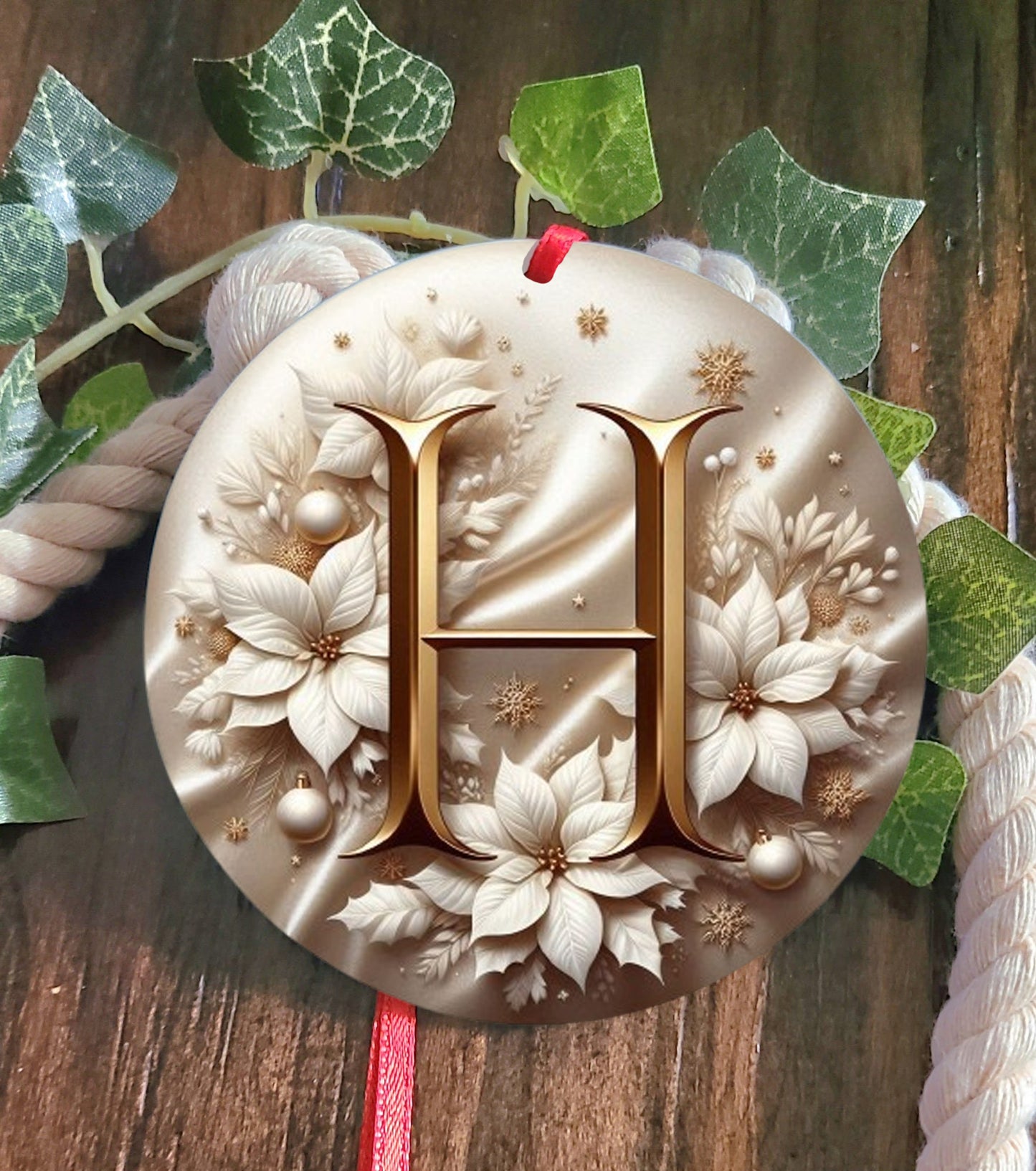 Monogram Tree Ornament