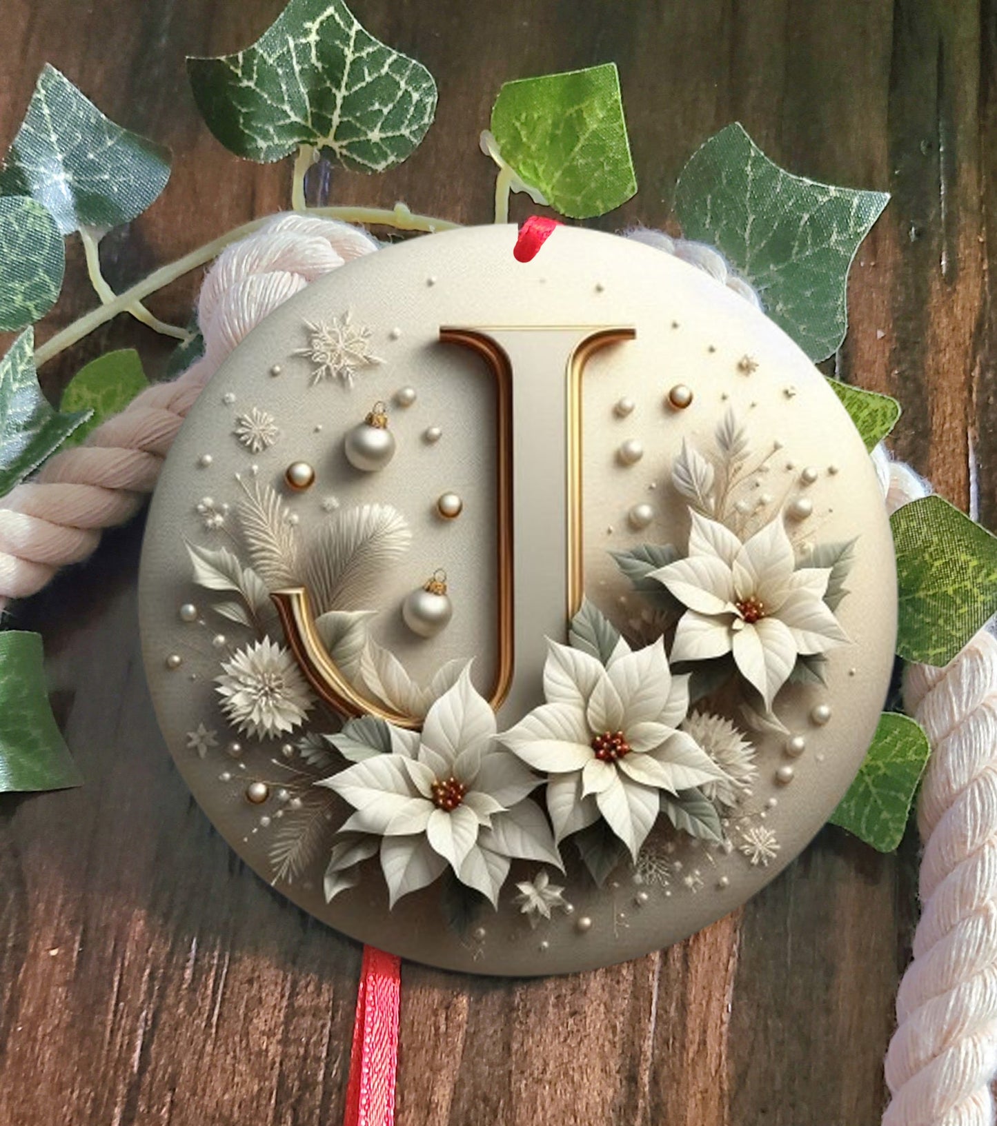 Monogram Tree Ornament