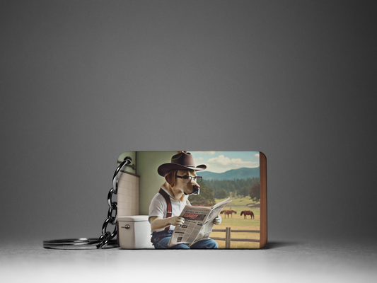 Alberta Dog Keychain