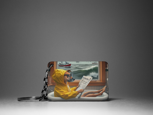 Newfoundland & Labrador Dog Keychain