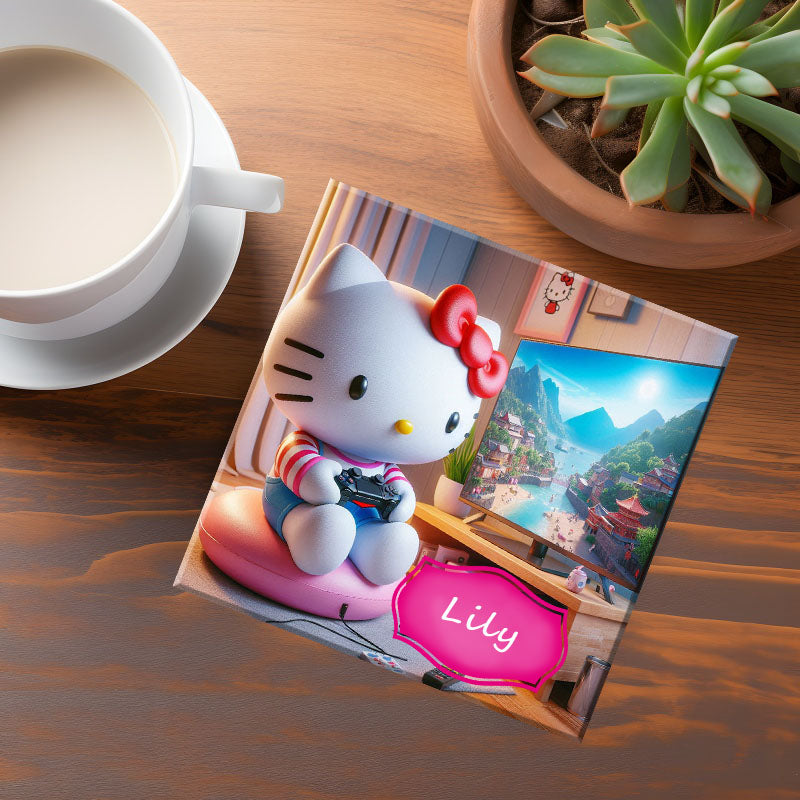 Customized Hello Kitty Coaster