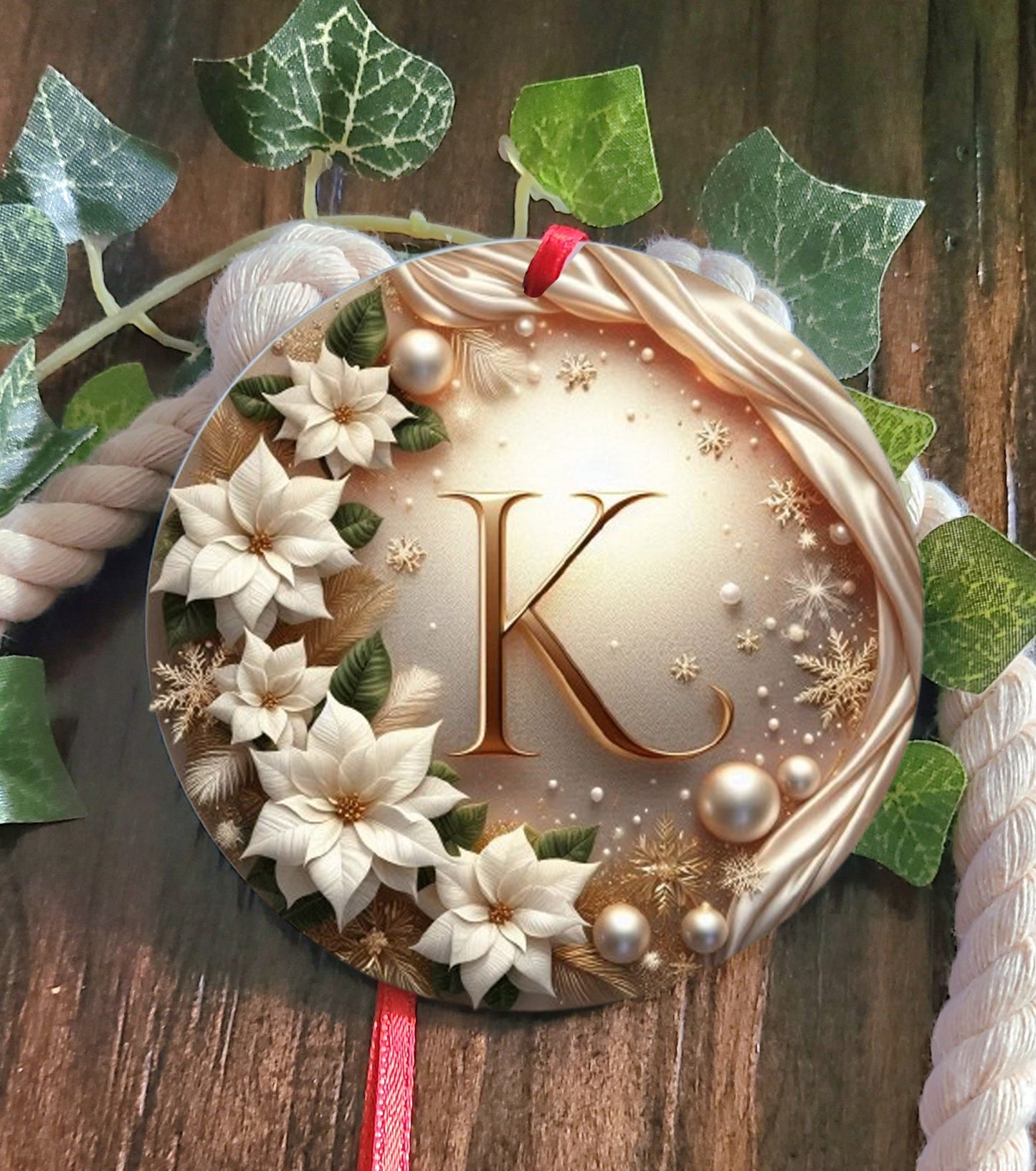 Monogram Tree Ornament