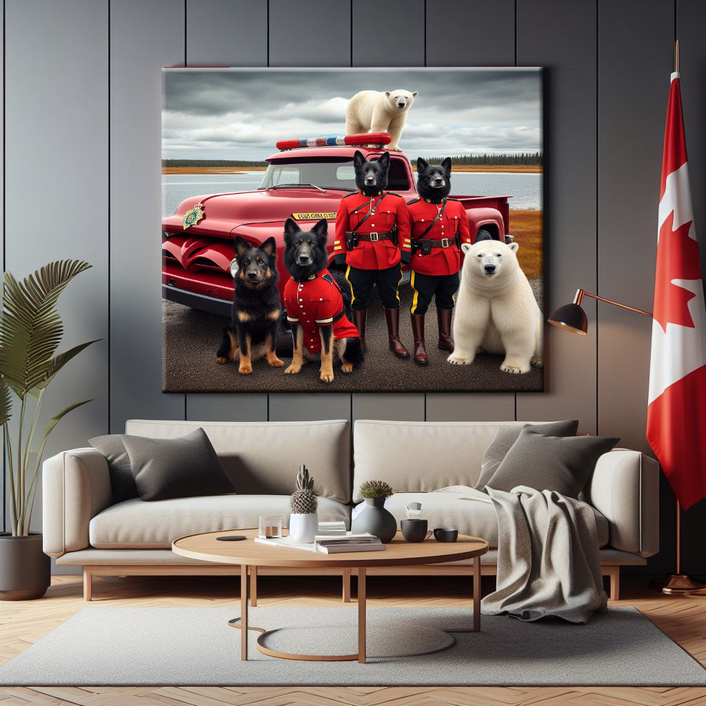 Manitoba RCMP Canvas Print