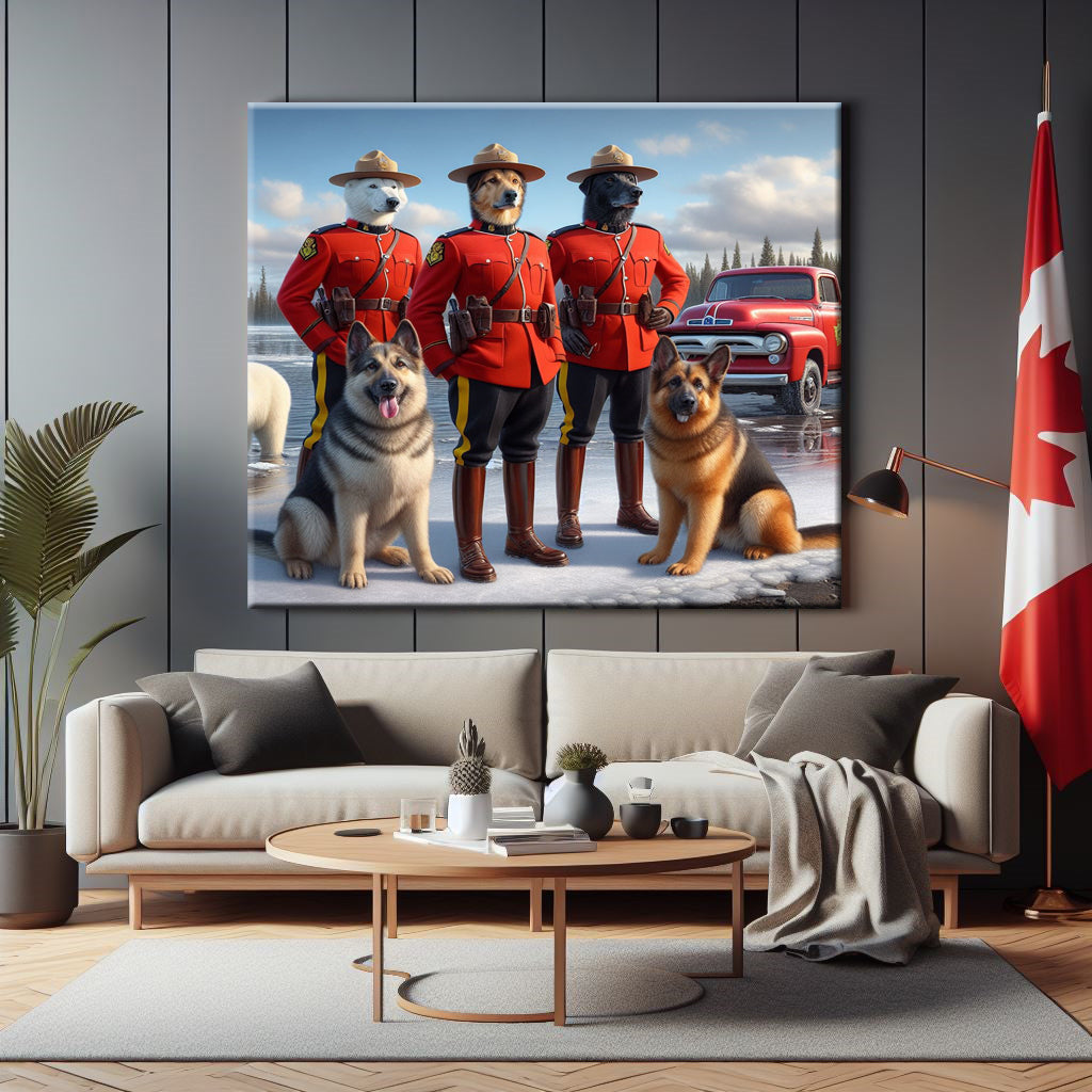 Manitoba RCMP Canvas Print