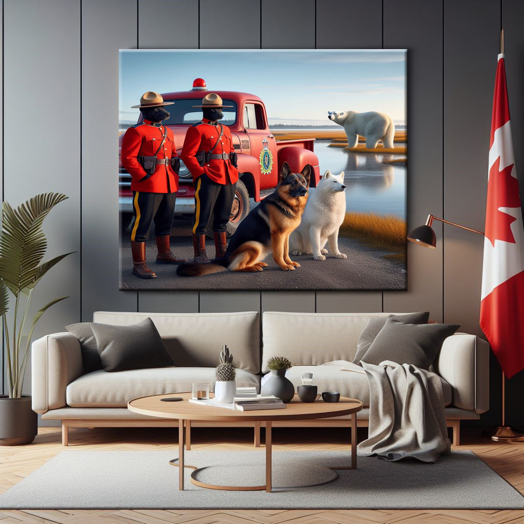 Manitoba RCMP Canvas Print