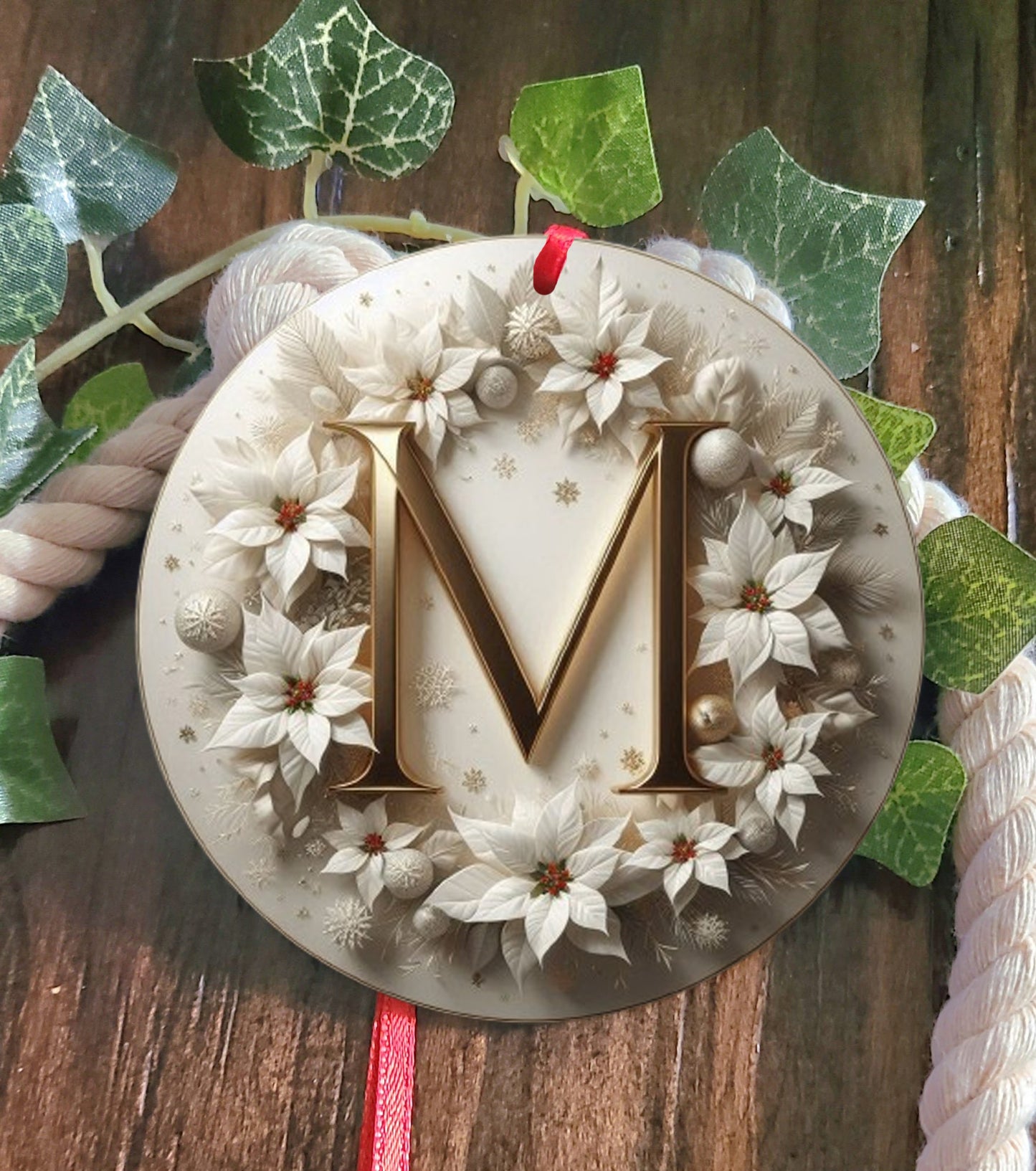 Monogram Tree Ornament
