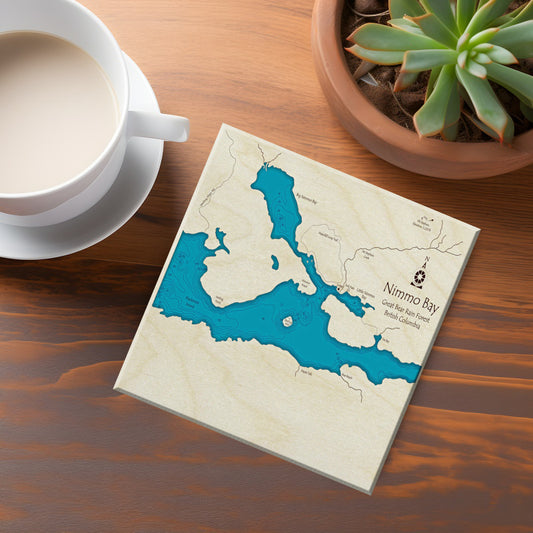 Nimmo Bay BC Map Coasters