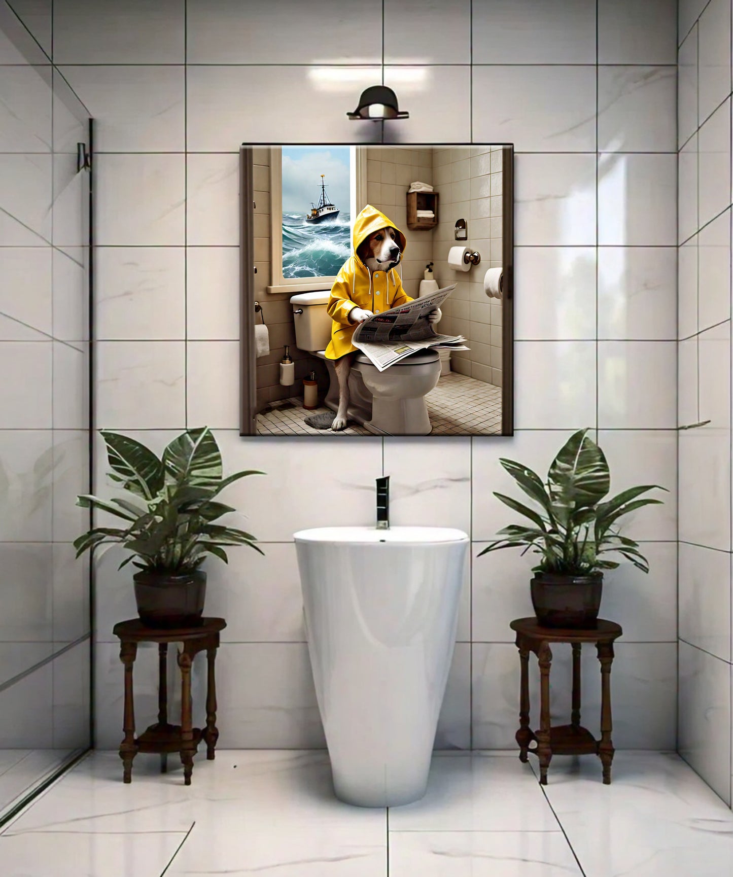 Newfoundland & Labrador Dog Canvas Print